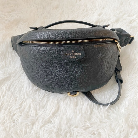 (Sold) Louis Vuitton Bumbag Monogram Empreinte Black Leather Crossbody Fanny - Picture 5 of 8